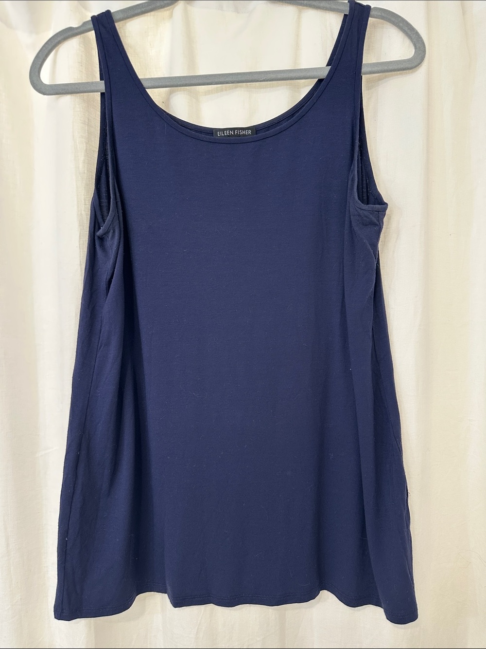 Eileen Fisher Deep Navy Scoop Neck Tank